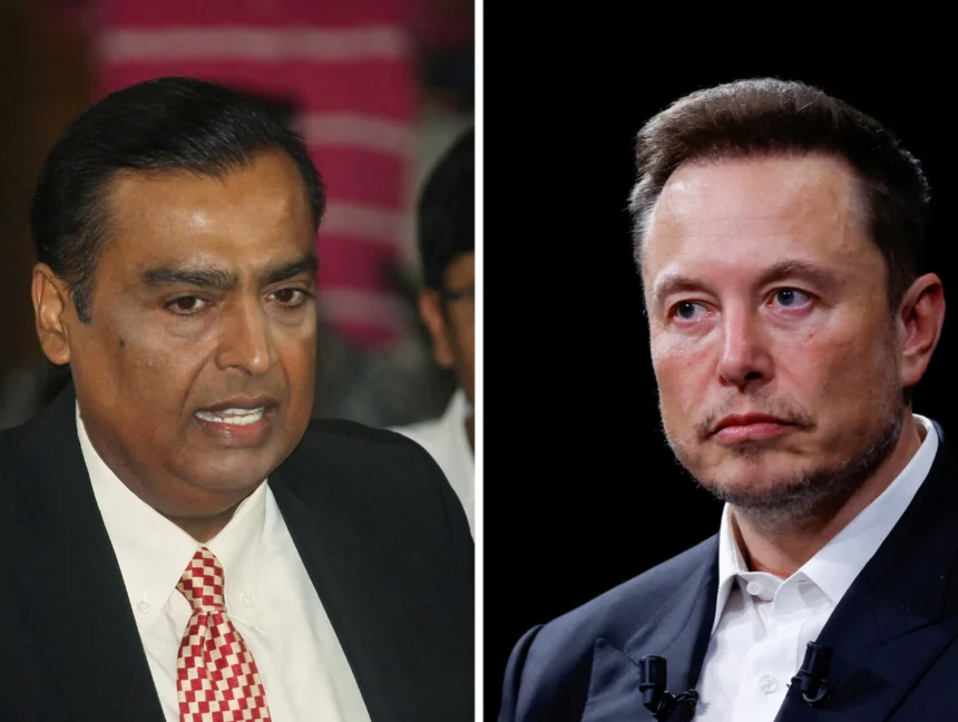 Clash of Titans: Musk and Ambani Face Off Over India’s Satellite Internet Market